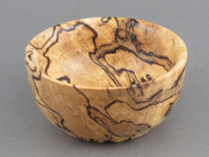 Modified Rice Bowl in Spalted Maple