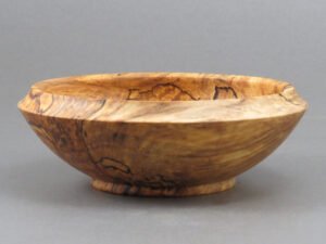 Footed Sparta Bowl in Spalted Beech